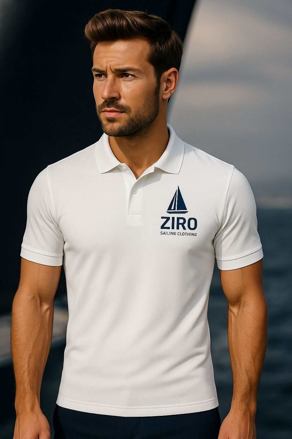 Z1RO Hochwertiges Herren Polo in Slim Fit – entwickelt für Stil & Funktionalität auf See und an Land.
